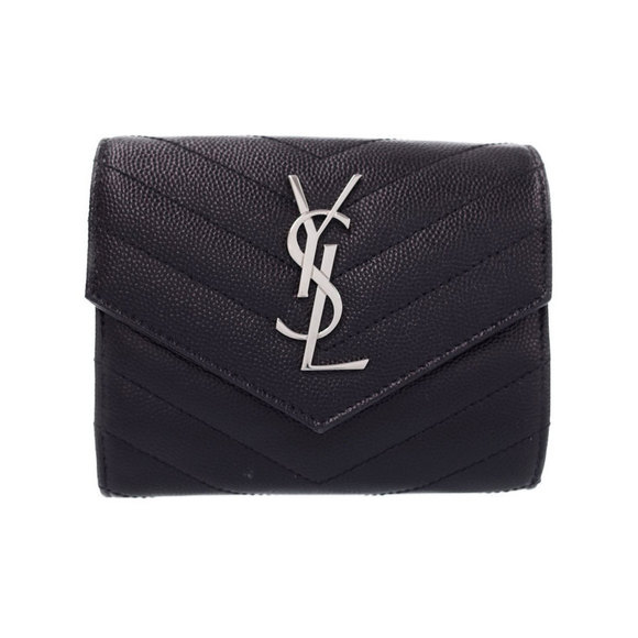 Saint Laurent PARIS Wallet YSL Tri - Picture 1 of 5